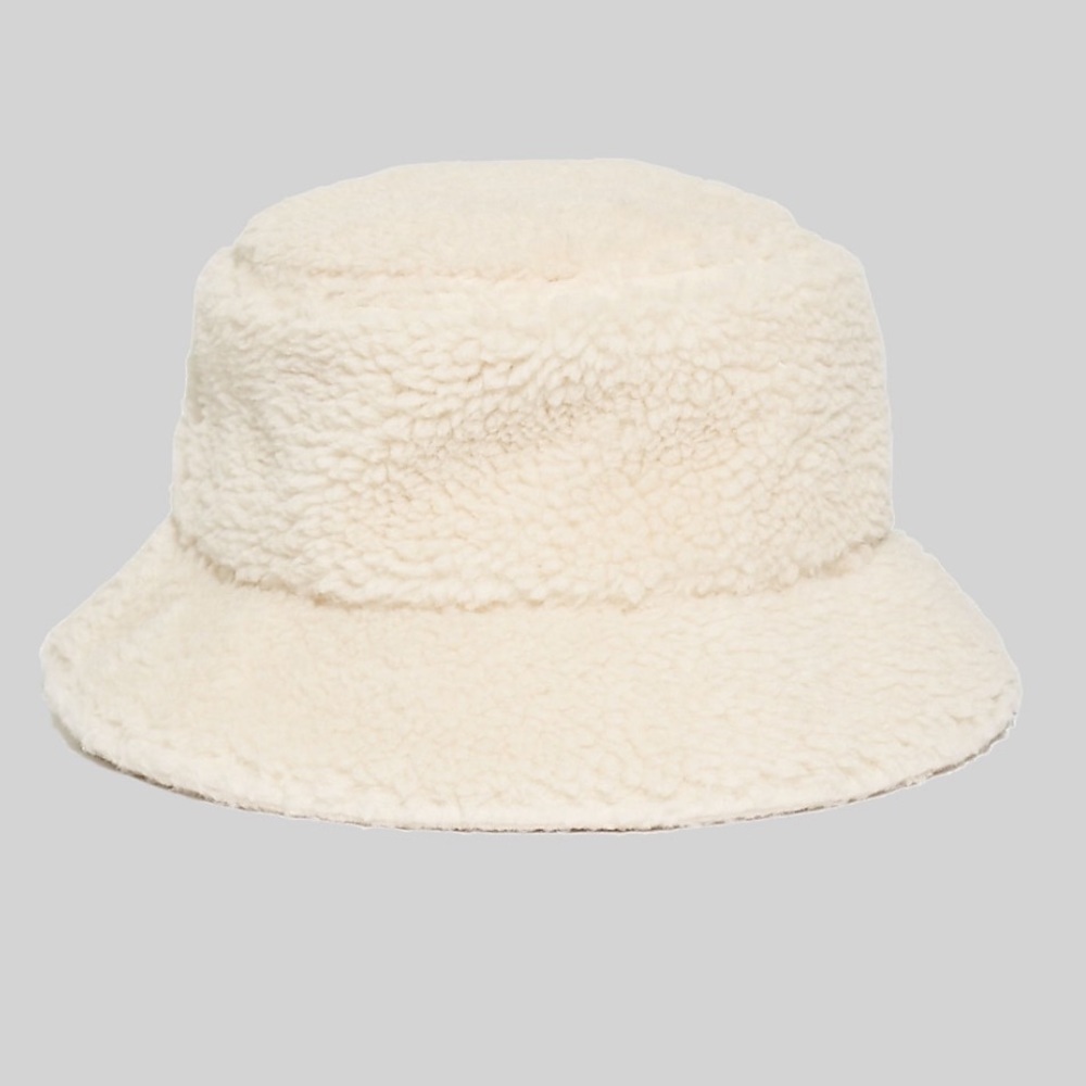 Madewell Sherpa bucket hat, M/L, NWT